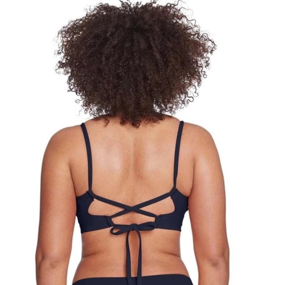 ROBIN PICCONE AVA NAVY TWIST TOP - Picture 2 of 2